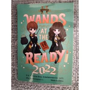 Harry Potter Lanyard Wands at the Ready 2022‎ Hogwarts ID Badge Holder Universal
